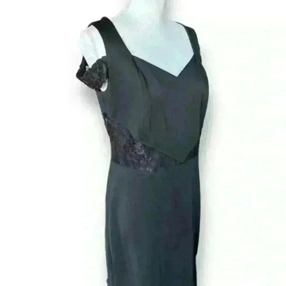 Alexa B Nite Women’s Black Mermaid Style Dress Size 14W NWT - Picture 2 of 6